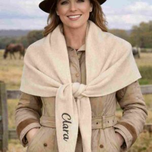 Bufanda de Punto Beige