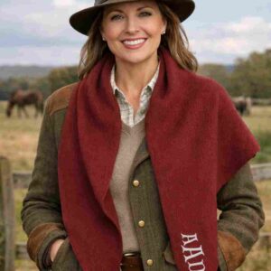 Bufanda de Punto Burdeos